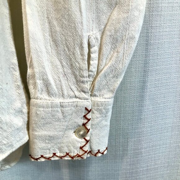 Vintage 1970s Boy's Embroidered Shirt Made in Mexico - Picture 11 of 11